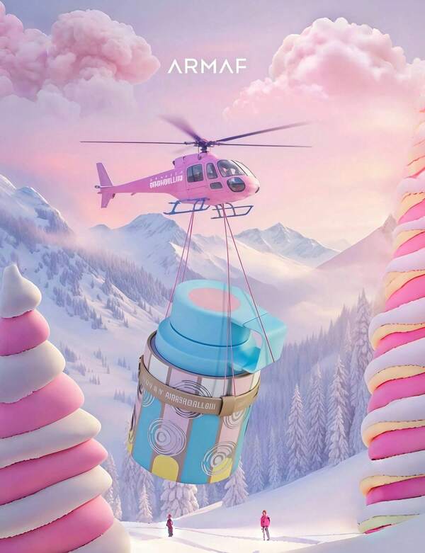 Lattafa Odyssey Marshmallow Eau de Parfum 100 ml | Perfume gourmand | Notas dulces de frutas, marshmallow, vainilla y praliné | Larga duración