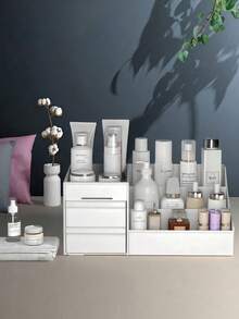 化妆品收纳盒，桌面收纳架，旋转笔筒，适用于办公用品和化妆刷，房间装饰，万圣节装饰，秋季装饰，圣诞节装饰，秘密圣诞老人礼物（送给女性），情人节礼物，圣诞袜填充物，个性化礼物，圣诞礼物 - 彩色 - 查看 8