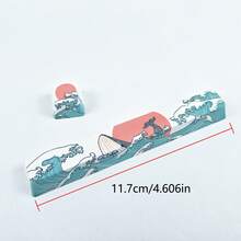 CHERRY OEM Height PBT Keycap Set, Coral Sea Themed Sublimated 8 Keycaps Supplement Pack, Including 6.25U Space, 2.75U Enter, 2U Numpad Enter, ESC, Inverted T Arrow Keys, Custom Mechanical Keyboard Universal Keycaps