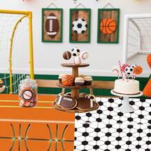 4-Pack Racing Car Tablecloths For Birthday Party Decorations, 54x108 Inch - Sports - View 10