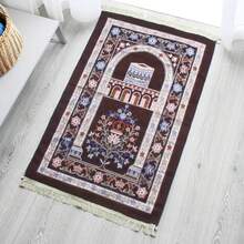 Praying Carpet Fabric Prayer Padded Soft Portable Prayer Hall - 藍色 - 查看 3