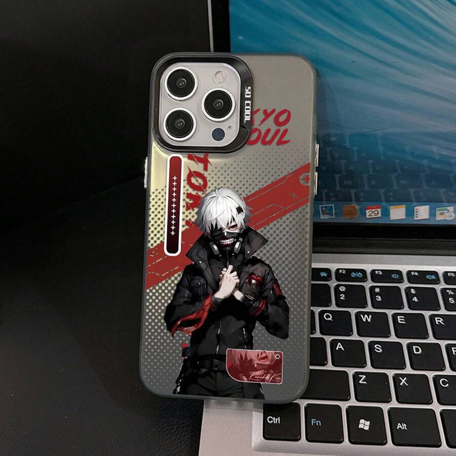 Fundas para Teléfono de Chico Anime Sediento de Sangre y Sin Piedad Adecuadas para 16, 15, 14, 13, 12 Pro, X, XR, XSMAX, 8, Plus con Cubierta Trasera Mate Antigolpes17 17promax - Negro - Ver 1