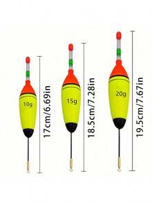 3PCS/ Set EVA Foam Ocean Spherical Fish Floats Pluggable Luminous Rod Buoys Carp Catfish Fishing Special Durable Anti-Collision Float Accessories (Including Multi Specification Buoyancy) - Multicolor - View 11