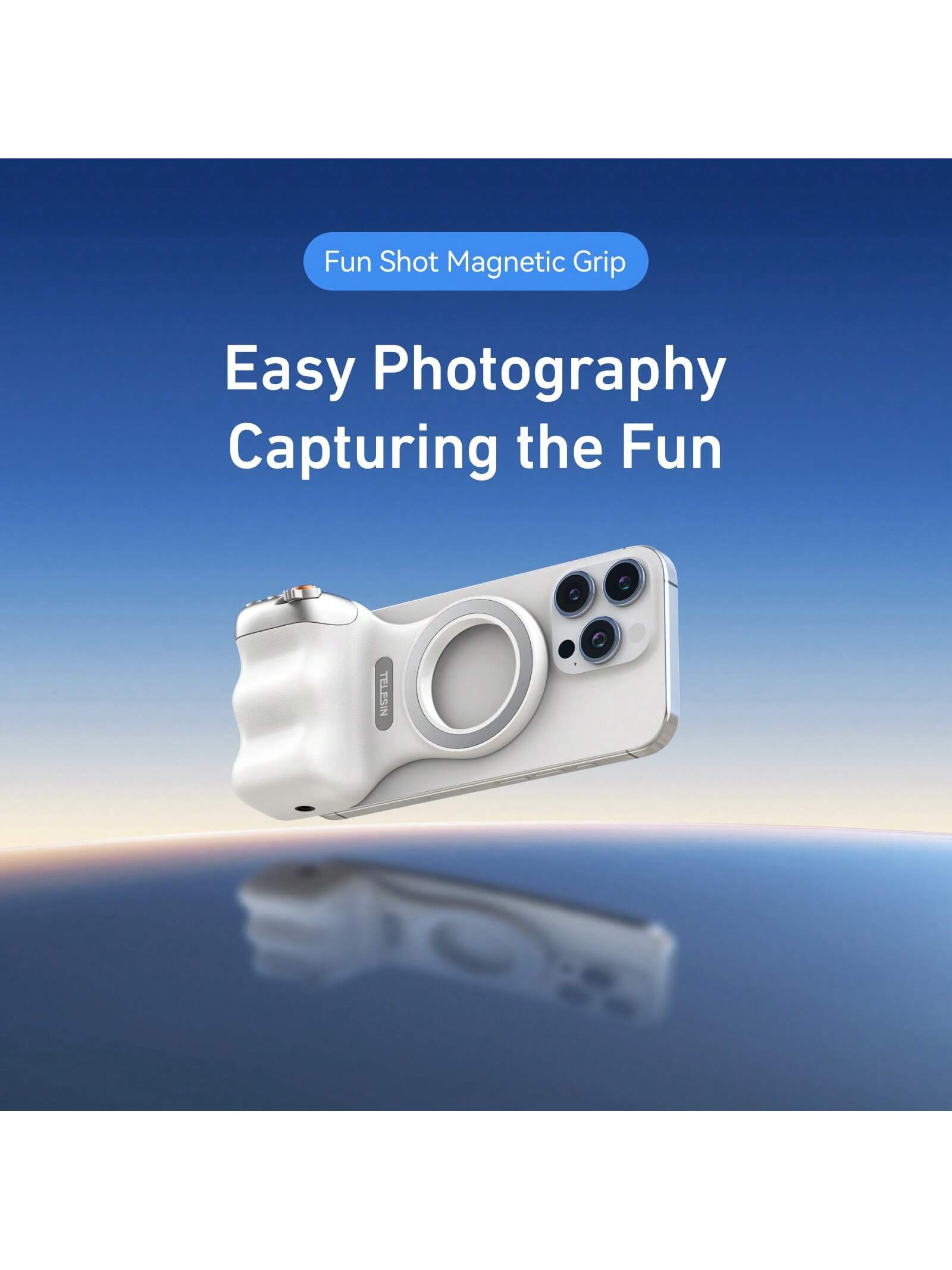 TELESIN قبضة كاميرا ماغنيتية بطراز الكاميرا DSLR ل...