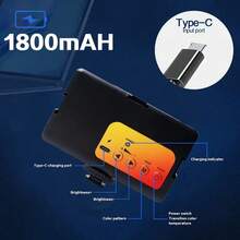 Portable Selfie Light, Suitable For Cameras, Smartphones, Makeup, Video Blogs, Content Creation, Vlogging , Smartphone Light, Photographer Suitable For Selfies And Live Streaming, Photography, Portable Light Selfies Live Streaming Photography Portable Light - Black - View 10