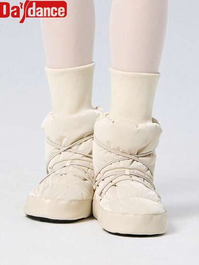 Daydance Daydance1 Pair Of Women's Ballet Warm Ups Dance Boots Adult Autumn Winter Ballet High Top Soft Soled Antiskid Ballerina Boots Training Shoes