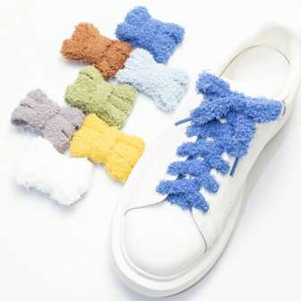 1 Pair 1cm Wide Single Layer Thickened Flat Casual Shoelaces