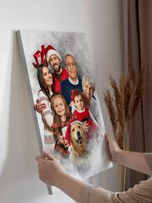 Catygift Tranh in trên vải canvas theo yêu cầu - Món quà lưu niệm hoàn hảo cho đám cưới, gia đình và những kỷ niệm đáng nhớ - Tranh trang trí tường cá nhân hóa, món quà lý tưởng cho người thân yêu. - Như được hiển thị - Xem 12