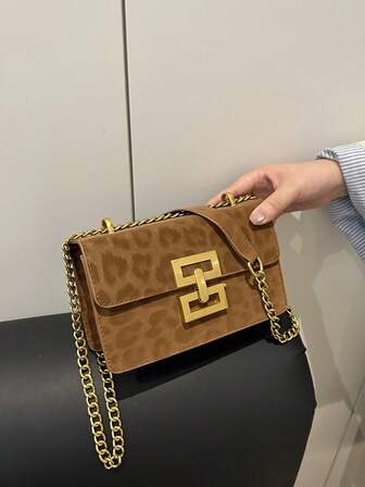 2025新款女士小号单肩包，秋冬新款链条肩带腋下包，时尚简约方形包