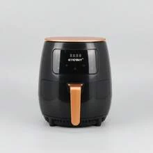 Fritadeira Elétrica Air Fryer 4,5l Preta E Vermelha 110/220v - preto 110V - Visão 1
