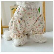 1pc Pet Dog Puff Sleeve Outfit, Suitable For Small Dogs, Cats, Pomeranians, Teddy, Poodles, Schnauzers, Autumn/Winter - Multicolor - View 9