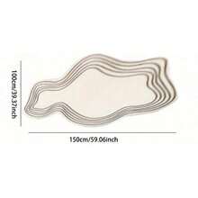 1 Stück weißer Eier-Muster Anti-Rutsch Badezimmermatte, asymmetrisch geformter Teppich geeignet für Küchenspüle, Duschraum, aufgerüstetes rutschfestes Design aus weichem Diatomeenmaterial, geeignet für Flur, Küche, Waschraum, Badezimmer, Dorm, Sofa, Schlafzimmer, Wohnzimmer, Waschtisch, Stuhl, Dorm Teppich, Mode Teppich, Raumdekoration, Weihnachtsdekoration, Geschenk, Heimdekoration, Schlafzimmerdekoration