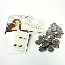 COUP City Coup Board Game - 2-6 Player Party Strategy Game, Quick Setup, 15 Minute Turns Of Fun, Family Game Night, Ages 14+, Standalone Board And Cards, Paper Materials - White - View 4
