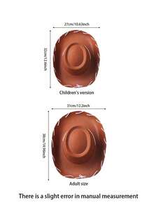 Regular Size And Large Size Christmas Western Cowboy Hats (Suitable For Multiple People To Use). Western Cowboy Hat Style Clothing, Paired With Western-Themed Parties, Equipped With Imitation Feather Decorations - Suitable For Western-Themed Cowboy Hats For Christmas, Halloween And Thanksgiving.