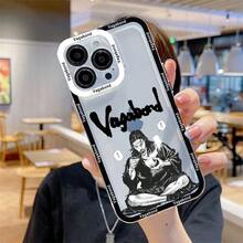 Funda de teléfono Vagabond Manga Miyamoto Musashi compatible con  15 14 13 12 11 Mini Pro Max X XR XSMax 6S 7 8 Plus SE20, funda transparente, compatible con funda de  17, funda de  17 Pro, funda de  17 Pro Max - TSY-166HY62717 - Ver 13