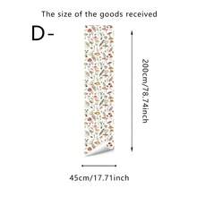 1 Piece Small Floral Series Large Area Wall Sticker PVC Material Self-Adhesive, Spring Bedroom Whole Wall Renovation/Rental Whole House Decoration/Girl's Heart Room Layout 17.71x78.74in Large Size Warm Countryside Style Home Wall Decoration - Multicolor-wall Stickers - View 11