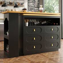Bar Tables - Black + MDF - View 6