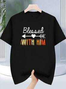 Camiseta a juego para parejas con divertido conjunto para el Día de Acción de Gracias - Negro - Ver 7