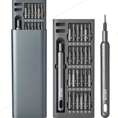 25-In-1 Precision Screwdriver Set, Multi-Function Repair Tools For Mobile Phone & Tablet Disassembly, Durable Plastic, Uncharged - With Various Screw Heads(The Style Will Be Shipped Randomly)