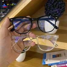 1PCS  Blue Light Blocking Glasses Geometric Plastic Decoration Daily Vintage Fashion Classic Elegant Simple Never Outdated All-Match Couple Style Shades Basics Casual Women Clear Glasses For Outdoor Travel Daily Life Office Reading Accessories - 1個透明 - 查看 3