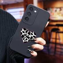 Patrón de Leopardo Corazón, Adecuado para Fundas de Teléfono de la Serie  Galaxy S25 Ultra/S24 PLUS/S23+/S22/S21, Resistente a Impactos y Antideslizante, Ligero, Nuevo Diseño de  de Moda, Funda Protectora de TPU de Alta Calidad, Funda de Uso Diario, Funda Protectora Resistente a Impactos, Accesorios de Moda, Funda de Teléfono de Moda, Resistente a Impactos, Carcasa Flexible, Funda Suave, Entusiastas de la Moda, Usuarios de Smartphones - Colores mixtos - Ver 5
