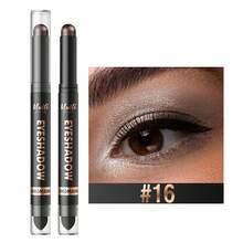 LANGMANNI 16 Colors Dual-Ended Cream Eyeshadow Stick – Silky Smooth, Waterproof & Transfer-Proof, Built-In Blender Brush, All-Day Matte & Shimmer Wear Eye Makeup - 彩色 - 查看 26