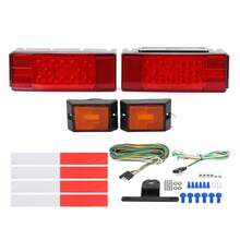 Kit Luces Led Remolque Traseras Laterales Calaveras Compacto - Ambos Lados - Rojo - Rojo - Ver 1