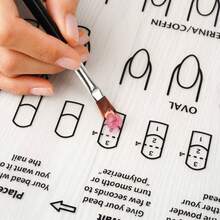 1片美甲训练垫，西班牙风格硅胶模板，适合初学者学习如何贴亚克力指甲，帮助掌握亚克力指甲贴合的基础知识。 - 彩色 - 查看 6