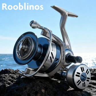  1 件 Rooblinos RX 旋转渔线轮 4000/6000/8000 金属机身 9+1BB 15 公斤拖拽力长距离渔线轮