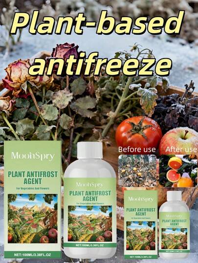 1pcsMoonSpry Plant Antifreeze Is A Universal Cold-Resistant And Frost-Proof Agent For Fruit Trees, Vegetables, Flowers And Trees, Allowing Low-Temperature Plants To Survive The Winter