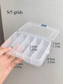 1pc Hair Clip & Jewelry Storage Box With Multiple Compartments Bag, Room Decor, Bags, Makeup Bag, Vanity, Travel, Make Up Bag, Travel Essentials, Organizer, Storage, Travel Essential, Makeup Organizer, Makeup Bags, Toiletry Bag, Desk Organiser, Cosmetic Bag, Makeup Pouch, Make Up Organizer, Vanity Accessories, M - Multicolor - View 5