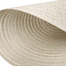 Beige Round Woven Placemats, Non-Slip, Washable, Suitable For Kitchens, Restaurants, Parties And Table Decorations. - Beige - View 1