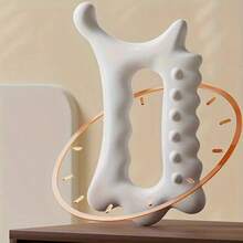 1pc Full Body & Face Massage Tool, Relaxation Tool, Massager, Non-Ceramic, Eye & Afternoon Relaxation, Body Care, Household Items, Relaxation Gift - White - View 7