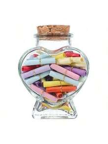 1 Piece Of Information In A Bottle, Including Hearts, Christmas Trees, Pudding Shapes, Cute Things To Give To Boyfriends/Girlfriends, Anniversary Love Letters, Birthdays, Valentine's Day, Mother's Day Gifts, - Multicolor - View 11