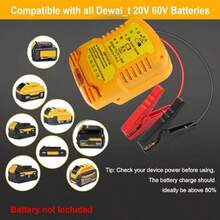 Car Jump StarterCarJump Starter adaptador de arranque para batería DeWalt de 20 V y 60 V cables de puente 11 AWG 1.2 pies para coche con batería de herramientaCar Jump Starter - como en la foto - Ver 5