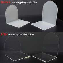 Transparent Acrylic Book Display Stand, Desktop Acrylic Book Storage Rack, Clear Book Holder Suitable For Office, Home, Retail Store - Clear - View 5