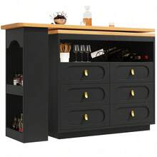 Bar Tables - Black + MDF - View 11