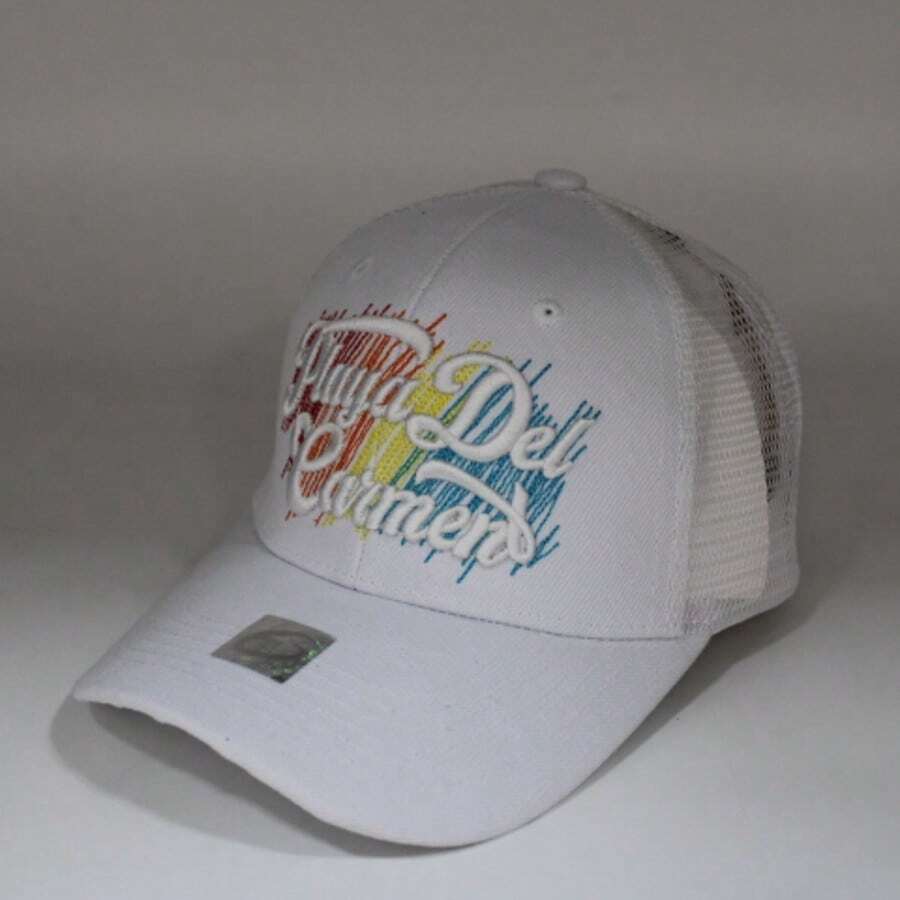 Gorra Casual Acrílico Bordado - Blanco - Ver 1