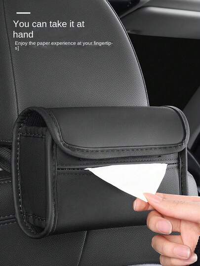 Porta-lenços para carro - Simples e criativo. Porta-lenços e guardanapos para carro. Porta-lenços para pendurar na alça do quebra-sol do carro. Porta-lenços para carro.