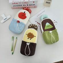 卡通造型手提铅笔盒，大容量文具盒，适合高中生，可作为返校礼物 - 彩色 - 查看 1