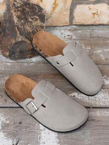 Unisex Slip-On Sandals, Adjustable Buckle Strap, PVC Shock-Absorbing Sole, All-Day Comfort, Suitable For Indoor & Outdoor Casual Wear, Comfortable Footwear, Minimalist Design, Durable