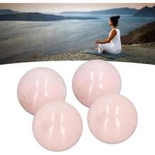 Estilo4 Bolas De Cristal De Cuarzo Rosa, Piedra De Cuarzo Rosa, Bola De Piedra De Masaje Rosa, Bola De Esfera De Cuarzo Rosa Para DecoracióN, MeditacióN, BricolajeVersióN Mejorada - 1 - Ver 6