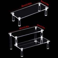 Acrylic Display Stand Clear Perspex Retail Shop Tier Nail Varnish Riser - Transparent - View 2