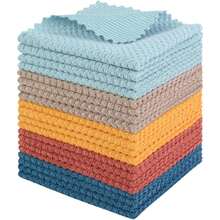 Microfiber Dish Cloth For Washing Dishes, 2025  Kitchen Cleaning Cloths, 5 Color Assorted 12Inchx12Inch 10 Pack - Assorted Color-3 - View 4