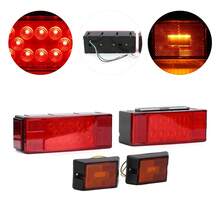 Kit Luces Led Remolque Traseras Laterales Calaveras Compacto - Ambos Lados - Rojo - Rojo - Ver 4