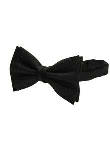1pc Solid Color Polyester Men's Rhinestone Bow Tie, Essential For Banquet, Shiny Rhinestone Design High-End Suit Accessory - Multicolor - View 7