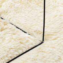 vidaXL Teppich Shaggy Hochflor NAVARRA Creme 160x230 Cm Polyester - White - View 7