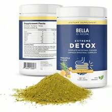 Bella AllNatural 2-Pack Wellness Bundle | Skinny Iced Coffee (500g) + Extreme Detox Pineapple Powder (400g) | Supports Weight Management, Energy & Intestinal Cleanse | Dietary Supplements - 1 - 查看 7