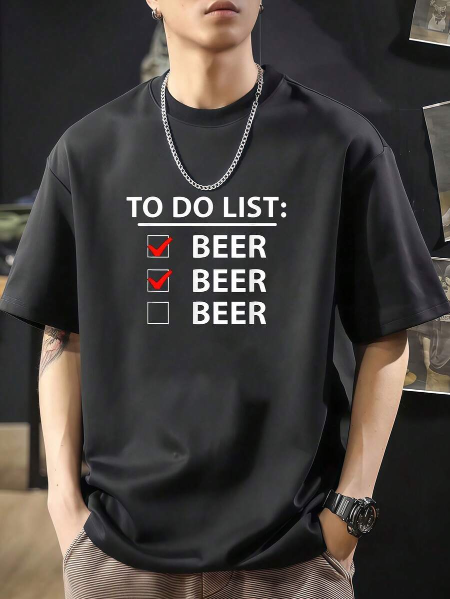 List Of Fun Things To Do Beer Beer Checkup Sarcasm Sarcastic - Black - View 1