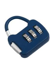 Colorful Combination Locks With 3-Digit Password For Lockers And Backpacks - 藏蓝色 - 查看 1